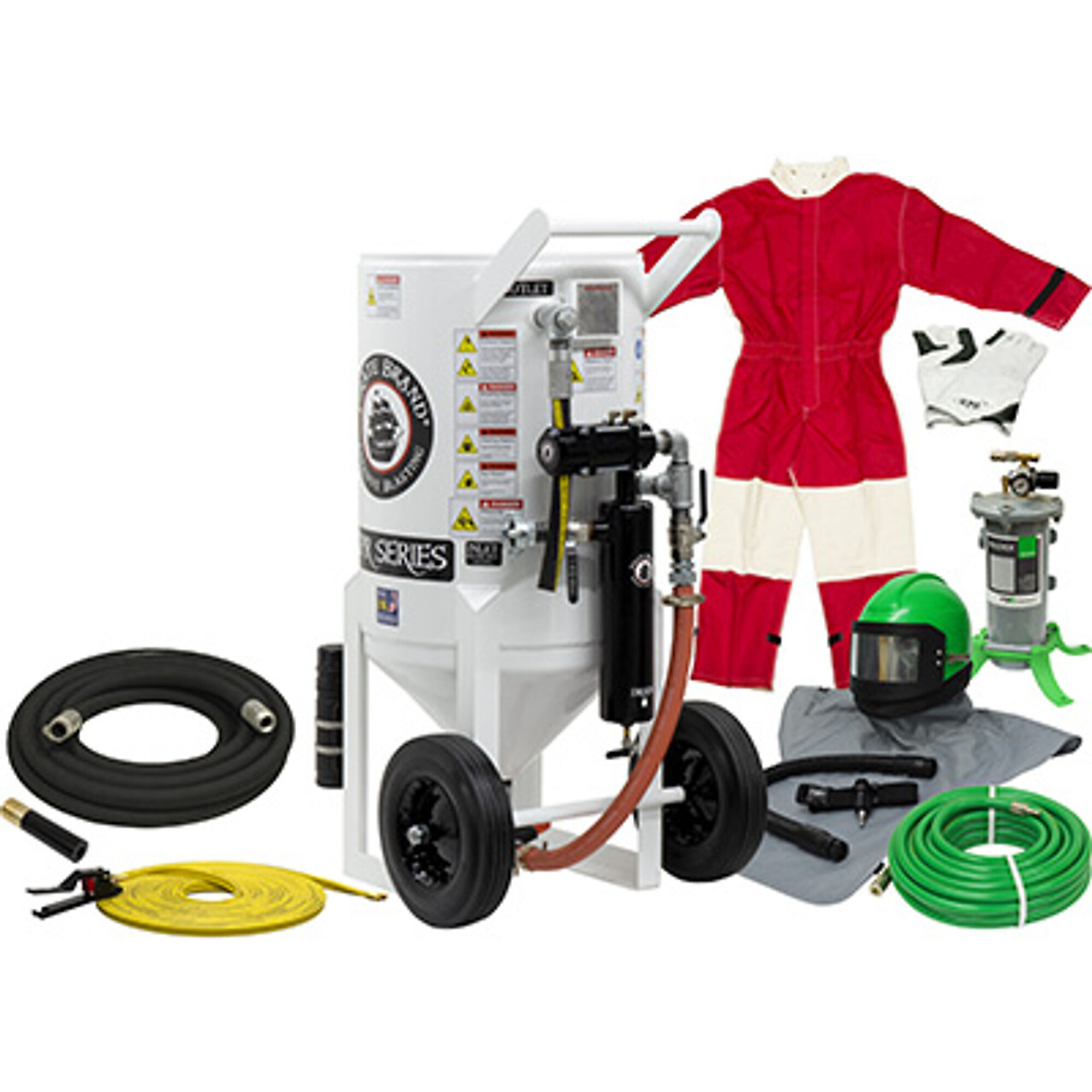 Pirate Brand S-Series Portable Blast Pot — 6.5 Cu. Ft., Pressure Release System, Pneumatic Controls, Model# 888-0531-12711PB-C